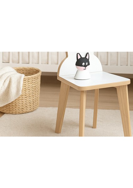Ahşap Çocuk Aktivite Sandalyesi - Tavşan Sandalye modelleri