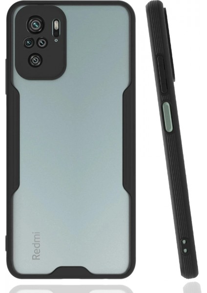 Xiaomi Redmi Note 10 Kılıf Platin Silikon - Siyah