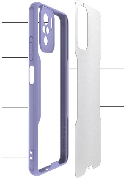 Xiaomi Redmi Note 10 Kılıf Platin Silikon - Siyah modelleri