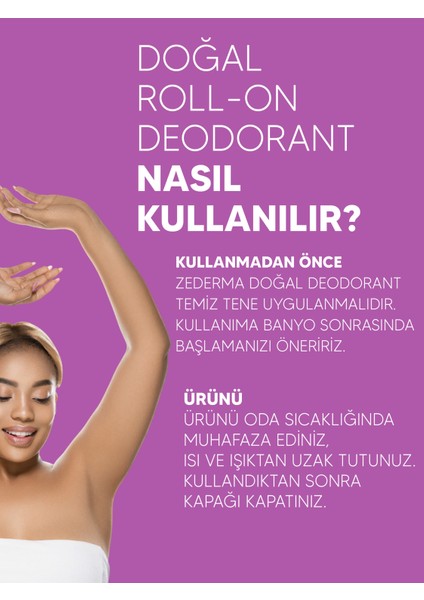 Doğal Roll-On Deodorant Lavanta modelleri