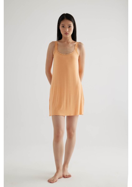 Kadın Dantel Detaylı Gecelik