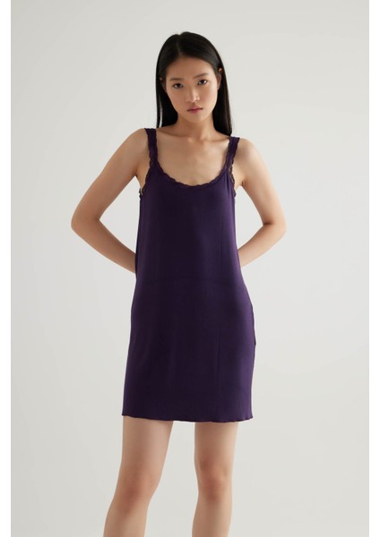 Kadın Dantel Detaylı Gecelik