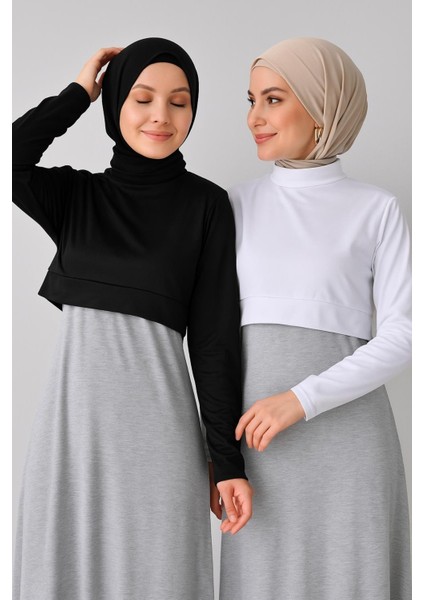 Mırach Kadın Uzun Kollu Crop Boyunluk Set Siyah Beyaz – Çok Yönlü ve Modern fırsatları