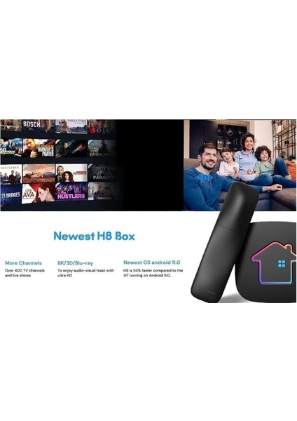 H8 My Tv Android Media Oynatıcı Ip Tv Destekleyici Internet Tv Keyfi Akıllı Tv Box & Multimedya fiyatları