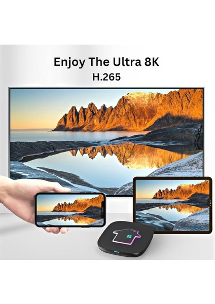 H8 My Tv Android Media Oynatıcı Ip Tv Destekleyici Internet Tv Keyfi Akıllı Tv Box & Multimedya indirimleri