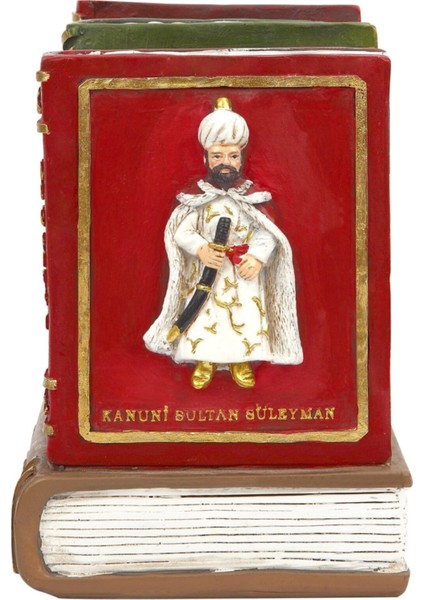 Kırmızı Osmanlı Temalı Kalemlik ve Masa Saati, Şık ve Zarif Tasarım fırsatları