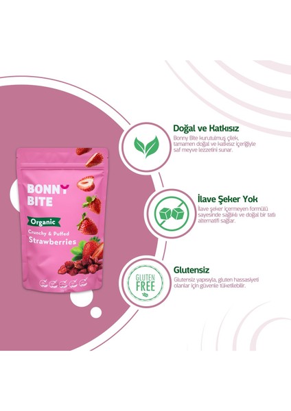 ORGANİK ÇITIR ÇİLEK & KURUTULMUŞ KAVUN İKİLİ PAKETİ indirimleri