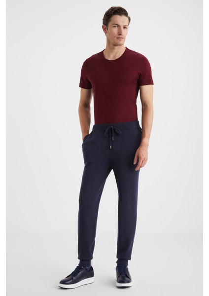 Lacivert Merino Yün Activewear Triko Pantolon fiyatları