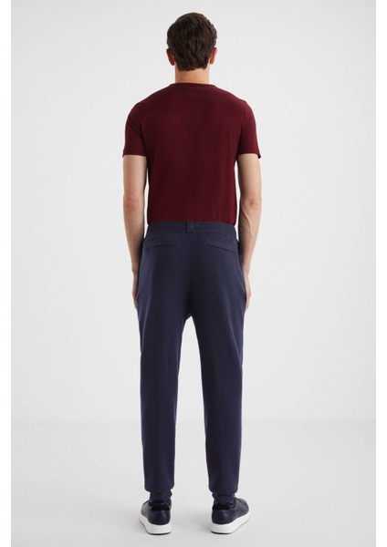 Lacivert Merino Yün Activewear Triko Pantolon fırsatları