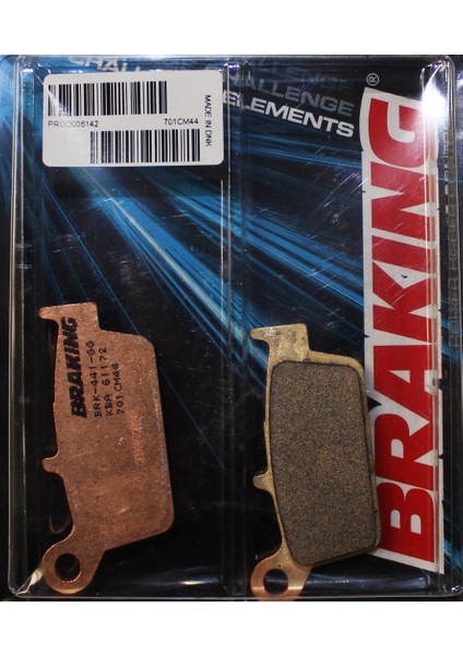 701CM44 2005-2024 Suzuki DRZ400 Sm Uyumlu Arka Fren Balatası Sinterli Balata