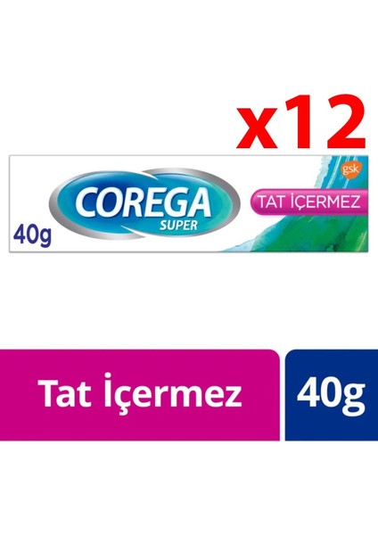 Tat Içermez Protez Yapıştırıcı Krem 40GR 12 Adet Cbkshop