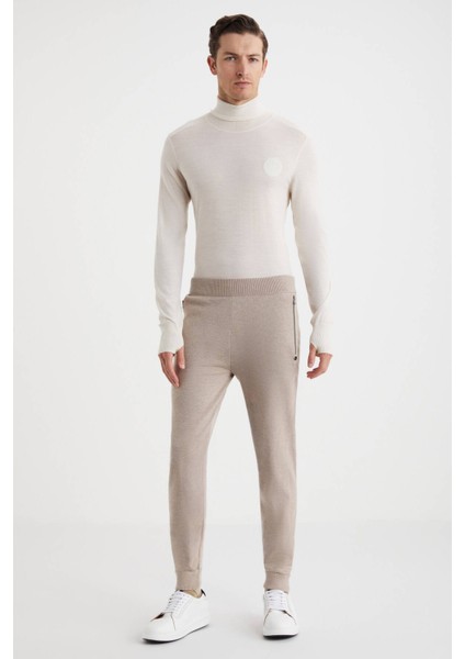 Camel Merino Yün Activewear Şerit Detaylı Triko Pantolon fiyatları