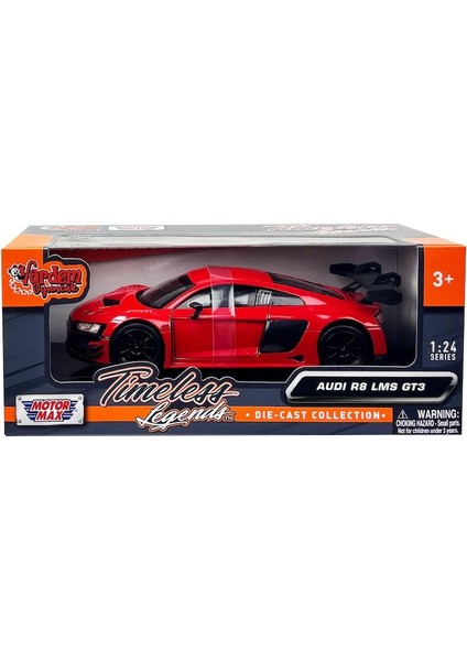 Audi R8 Lms Gt3 Kırmızı 1/24 Model Araba