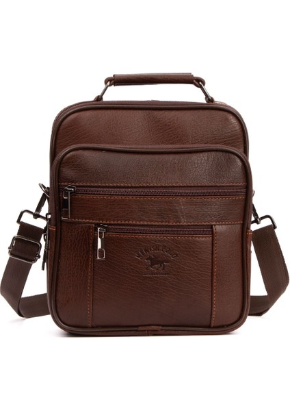 Kahverengi Hakiki Deri Erkek El Çantası 20X24 cm Şık ve Dayanıklı Tasarım modelleri