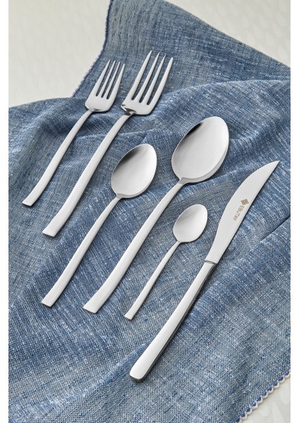 Osaka 72 Parça Paslanmaz Çelik Çatal Kaşık Bıçak Takımı – Modern ve Parlak Tasarım