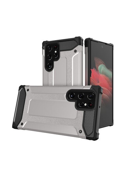 Galaxy S22 Ultra Ile Uyumlu Kılıf Crash Silikon Kapak