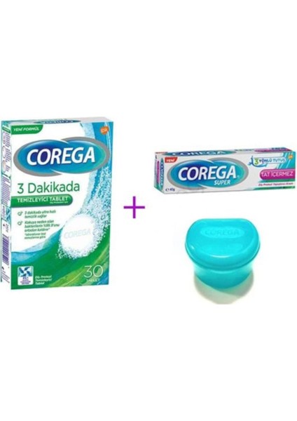 Temizleyici + Protez Yapıştırıcı (Tatsız) + Hediyeli Set