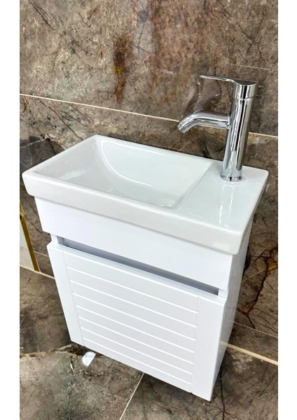 Beta Plus Beyaz Banyo Dolabı Alt Modül 45 cm modelleri