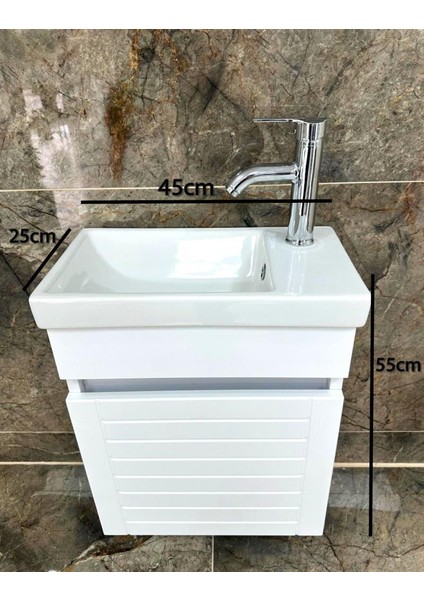 Beta Plus Beyaz Banyo Dolabı Alt Modül 45 cm indirimleri