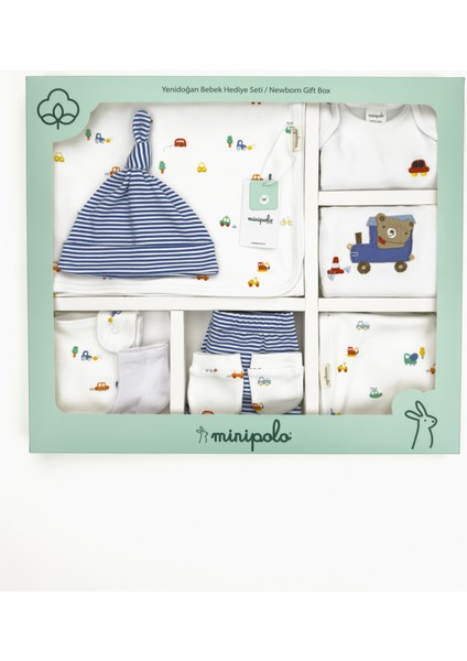MİNİPOLO 10 Parça Erkek Yenidoğan Hastane Çıkışı Hediye Seti fiyatları