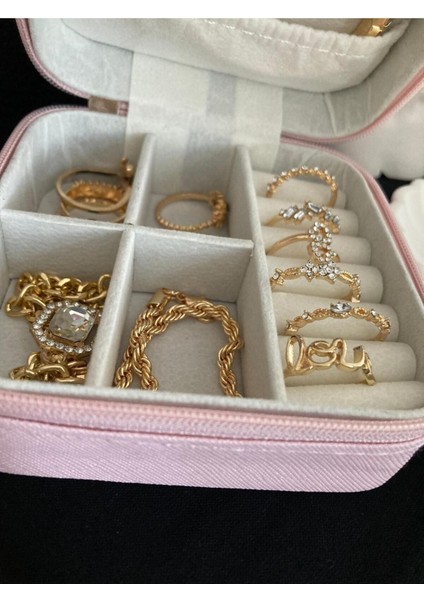 Pembe Takı Düzeni ve Saklama Kutusu, Şık ve Pratik Organizer fırsatları