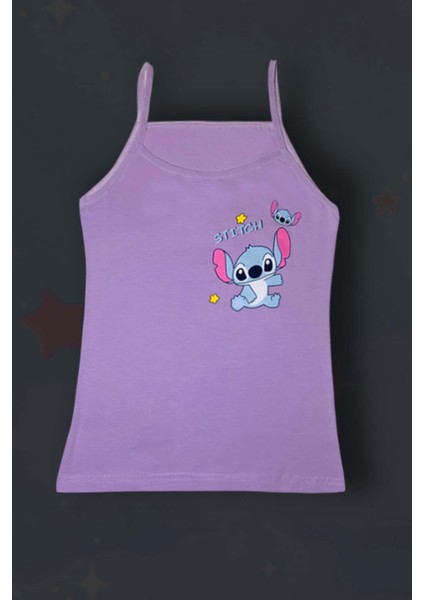 5'li Kız Çocuk Stıtch Baskılı Pamuklu Atlet fırsatları