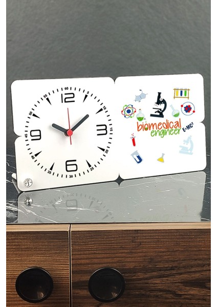 El Yapımı Ahşap Masa Saati, Şık ve Doğal Tasarım, Ev ve Ofis Dekoru Için Ideal