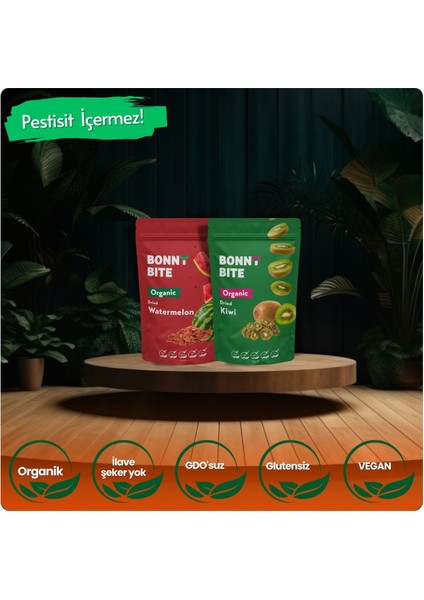 ORGANİK KURUTULMUŞ KARPUZ & KURUTULMUŞ KİVİ İKİLİ PAKETİ