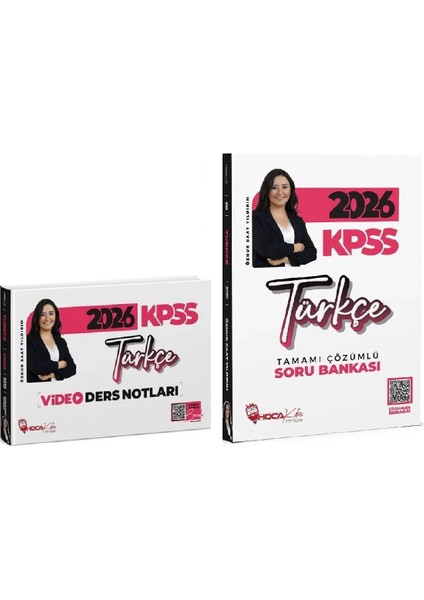 2026 Kpss Türkçe Video Ders Notları + Soru Bankası 2 Li Set - Özn