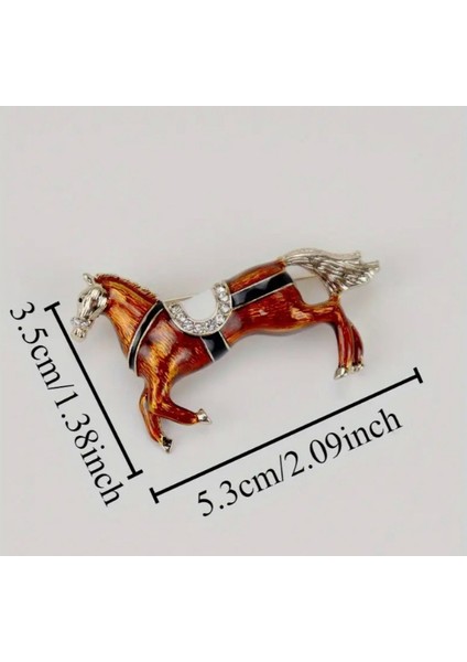 At Figürlü Broş modelleri