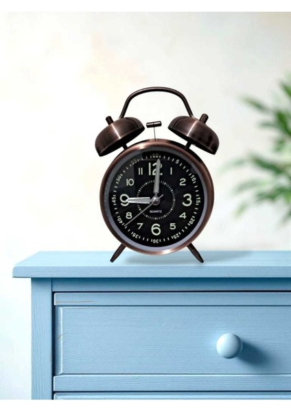 Renkli Retro Masa Üstü Çalar Saat, Işıklı ve Sessiz Çalışma Özelliği fiyatları