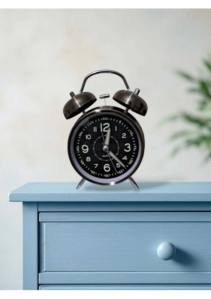 Renkli Retro Masa Üstü Çalar Saat, Işıklı ve Sessiz Çalışma Özelliği modelleri
