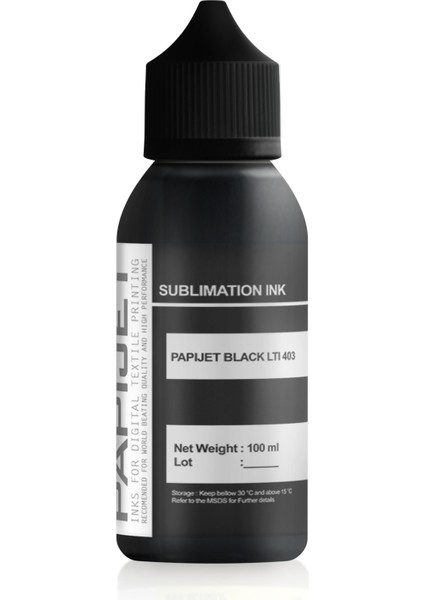 Black-Siyah Süblimasyon Mürekkep 100ML