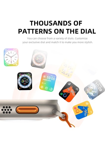 Hw8 Ultra Çift Kordon 49MM - Siri Nfc Bluetooth Arama Konuşma - Ios & Android Uyumlu Akıllı Saat indirimleri