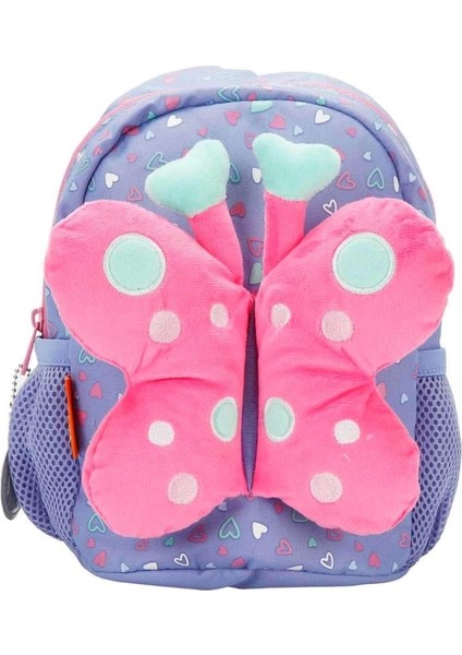Eğitici Oyuncak Peluş Kelebekli Mor Anaokulu Çantası