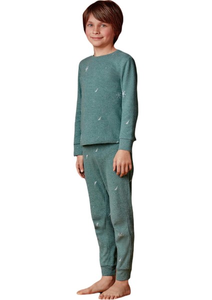 Erkek Çocuk Yeşil Pijama Takım B634 fiyatları