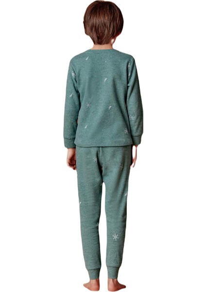 Erkek Çocuk Yeşil Pijama Takım B634 modelleri