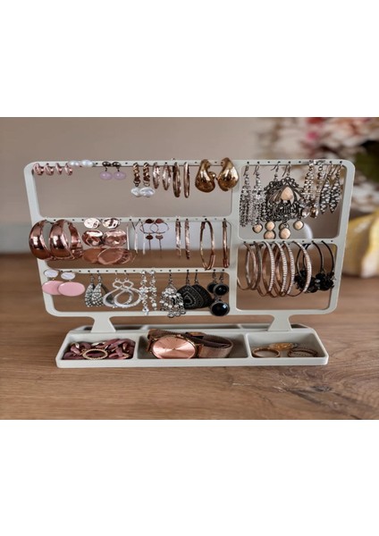 Beyaz Takı Organizeri, Küpelerinizi Güzelce Düzenleyin indirimleri