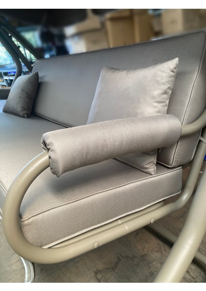 3 Kişilik Bahçe Balkon Teras Salıncağı Antrasit fırsatları