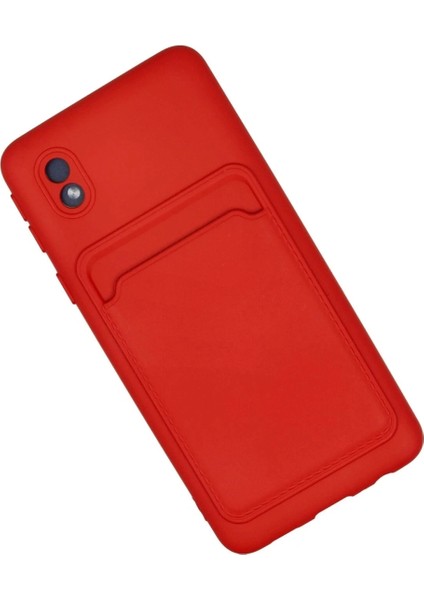 Samsung Galaxy A01 Core Kılıf Kelvin Kartvizitli Silikon - Kırmızı fiyatları