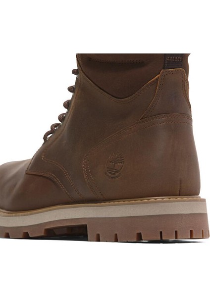 Tımberland Britton Road Mid Lace Up Waterproof Boot Erkek Günlük Bot TB0A69UHEM61 Kahverengi