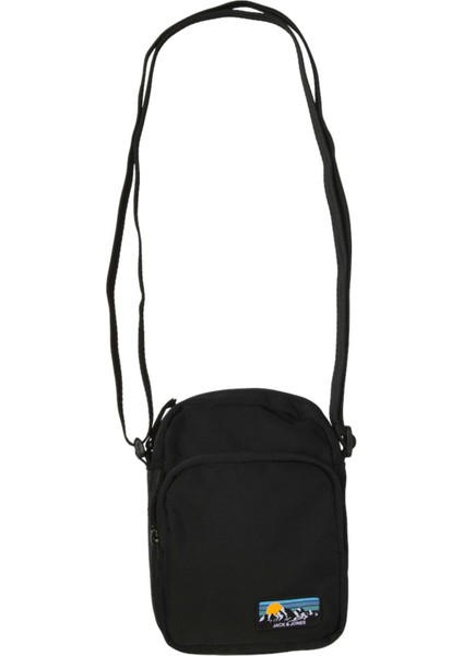 Şık Siyah Erkek Omuz Çantası, Hafif ve Kullanışlı Tasarım