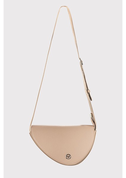 Geniş Iç Bölmeli, Kapaklı, Ayarlanabilir Askılı Kadın Bej Omuz Çantası indirimleri