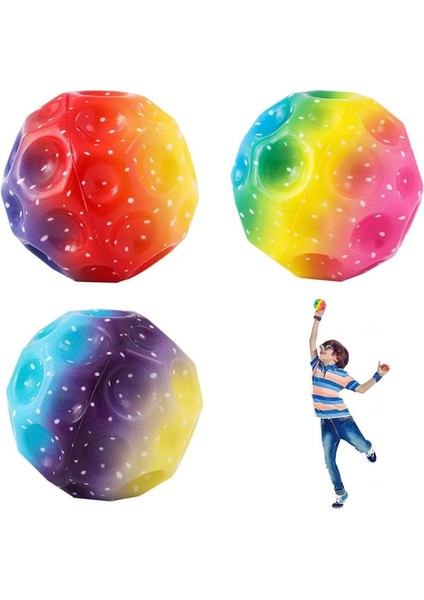 Çok Renkli Kauçuk Sıçrama Topu, Yüksek Zıplama Eğlencesi