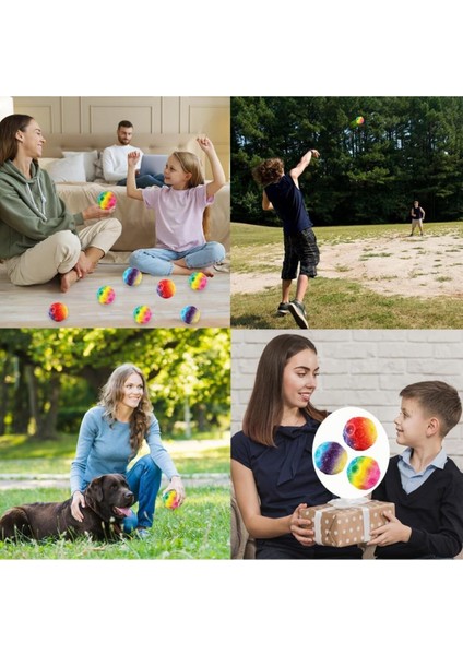 Çok Renkli Kauçuk Sıçrama Topu, Yüksek Zıplama Eğlencesi