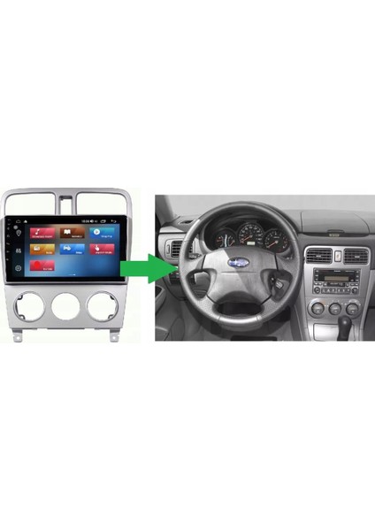 Subaru Forester 2k Görüntü Kalitesi Android 15 Multimedya Sistemi 8+256 Myway (2003-2008)