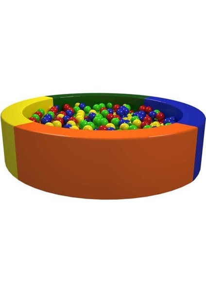 Renkli Sünger Top Havuzu Daire, Eğlenceli ve Renkli Çocuk Oyunu Seti