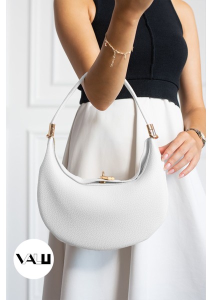 Yumuşak Dokulu Çok Amaçlı Kadın Çantası, Beyaz, El, Omuz ve Kol Kullanımı fiyatları