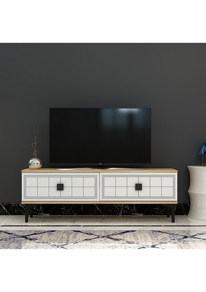 TSA1201DB - Yuka Tv Stand 120CM Safirmeşe-Beyaz