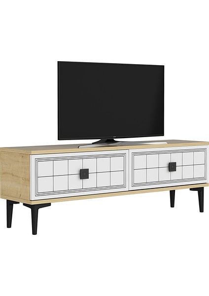 TSA1201DB - Yuka Tv Stand 120CM Safirmeşe-Beyaz fırsatları